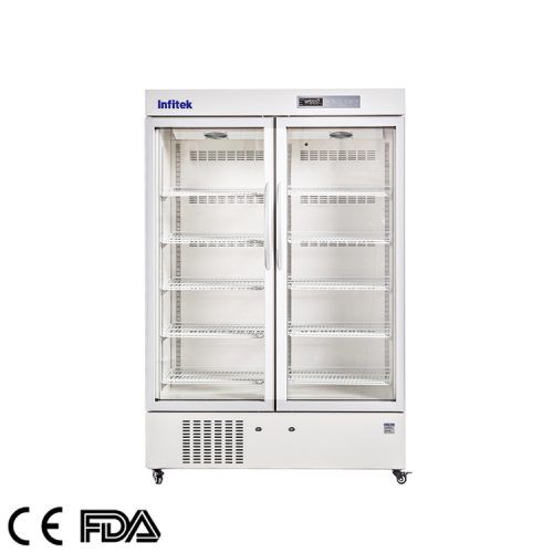 2-8 ℃ Двухдверный фармацевтический холодильник, PR5-1000